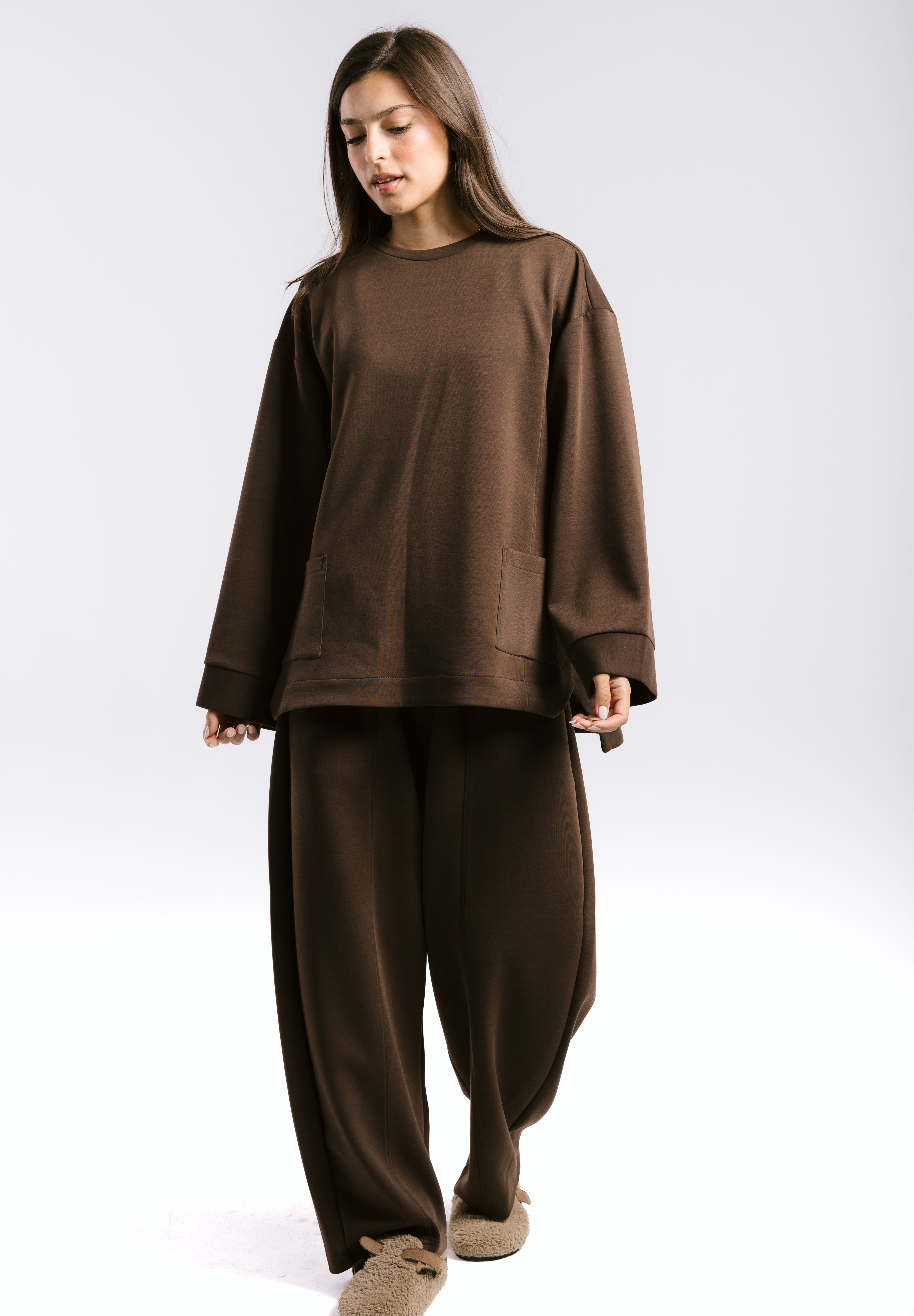 Mist Oysho Set Brown - AB ESSENTIALS