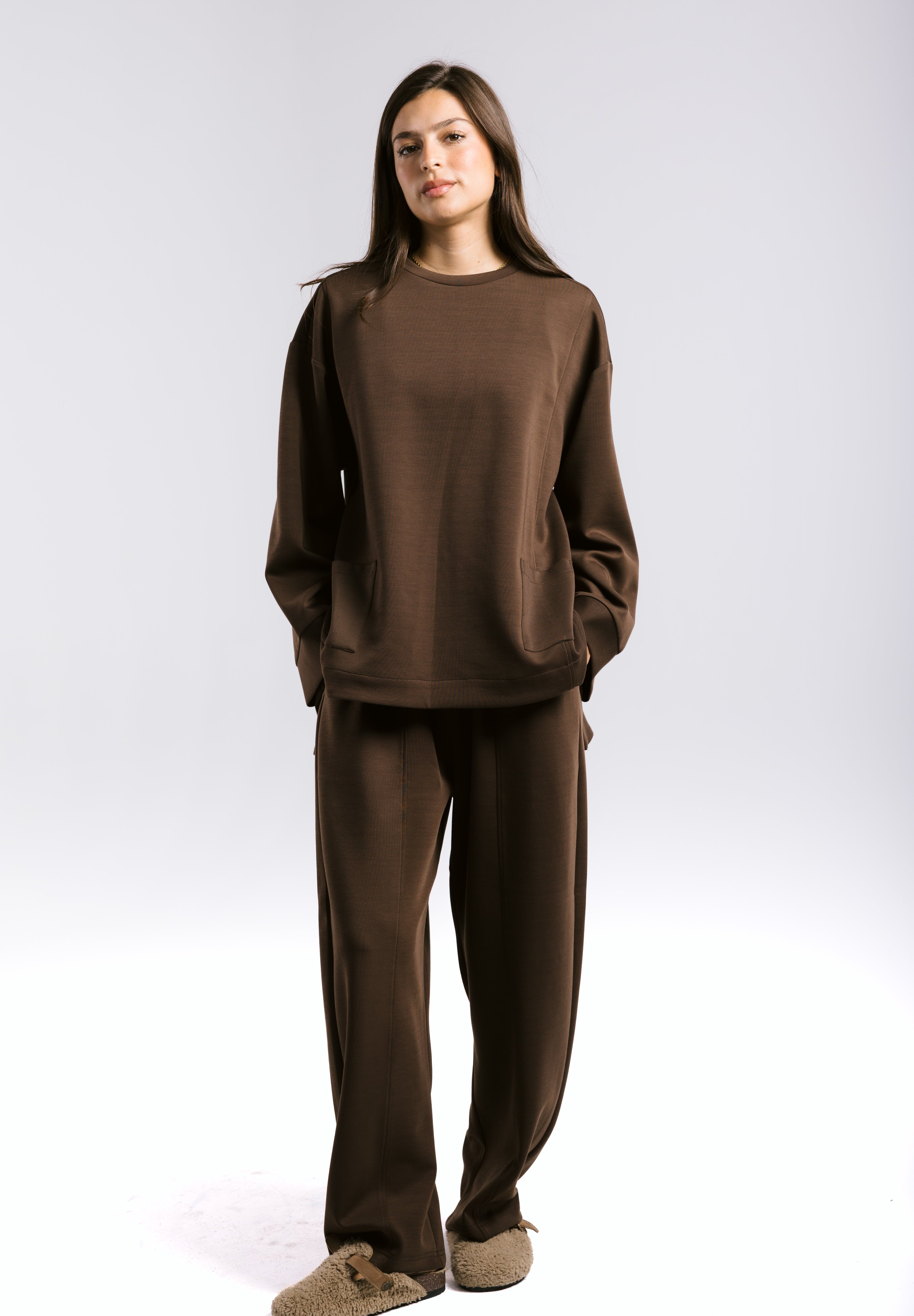 Mist Oysho Set Brown - AB ESSENTIALS