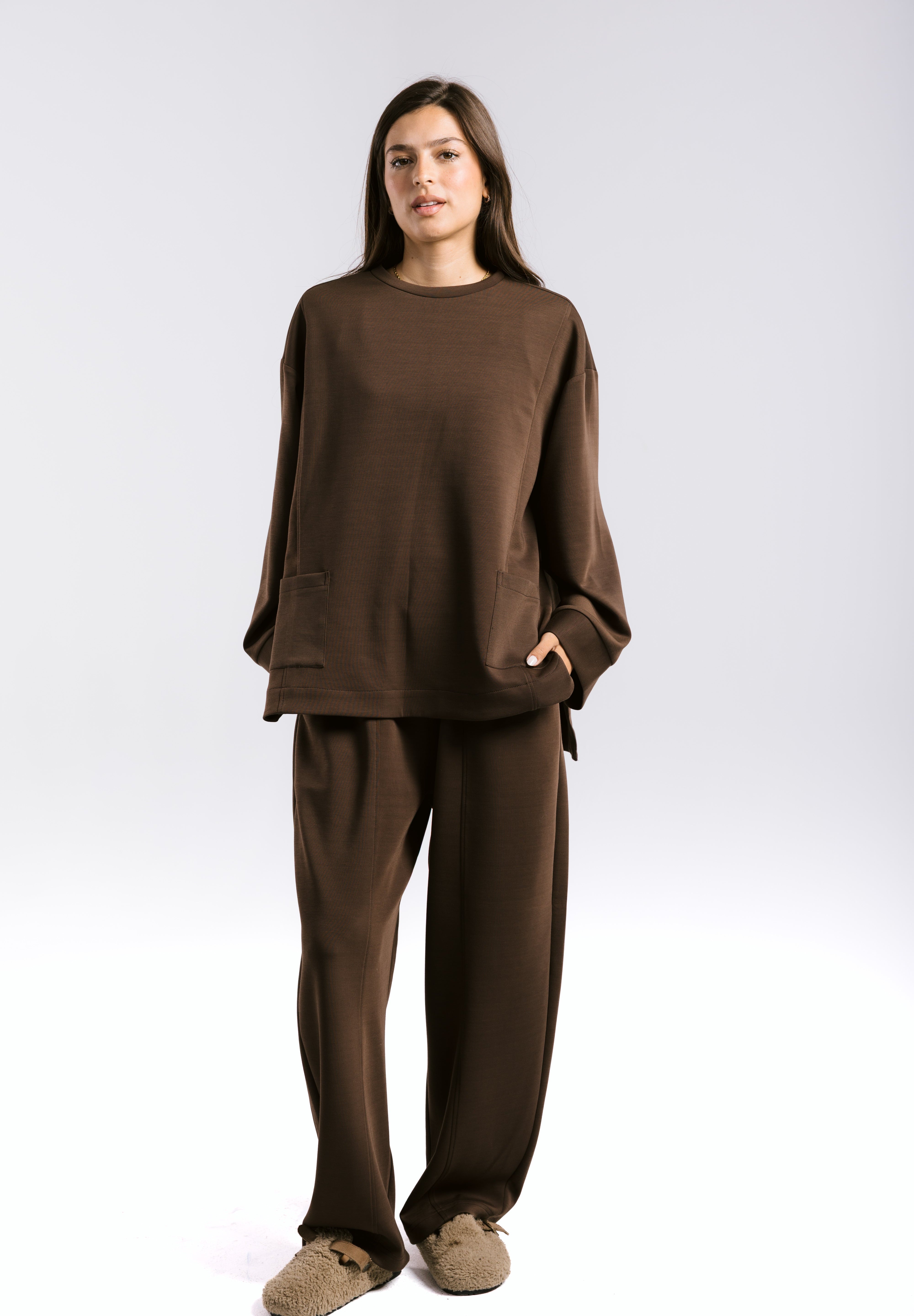 Mist Oysho Set Brown - AB ESSENTIALS