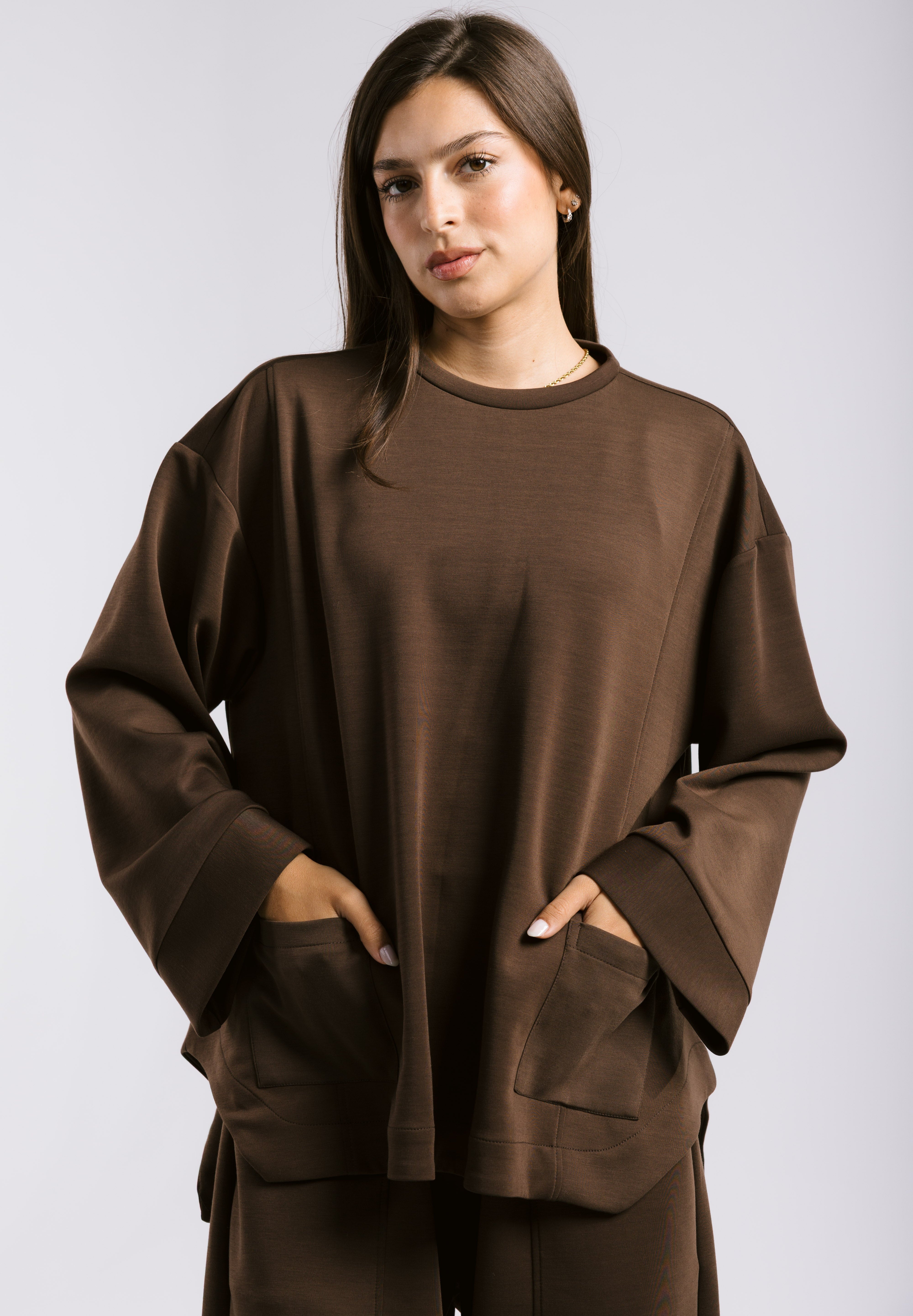 Mist Oysho Set Brown - AB ESSENTIALS