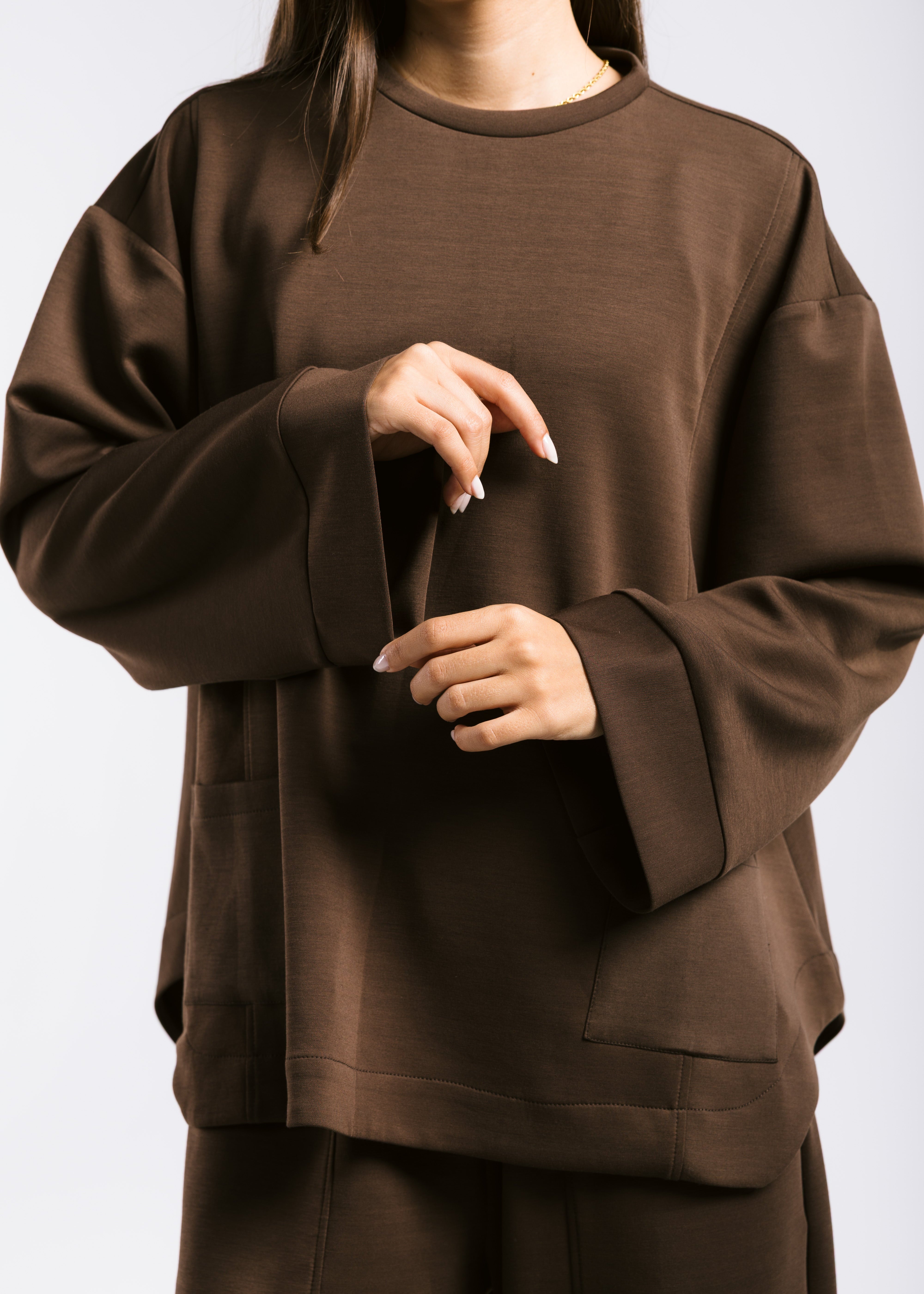 Mist Oysho Set Brown - AB ESSENTIALS
