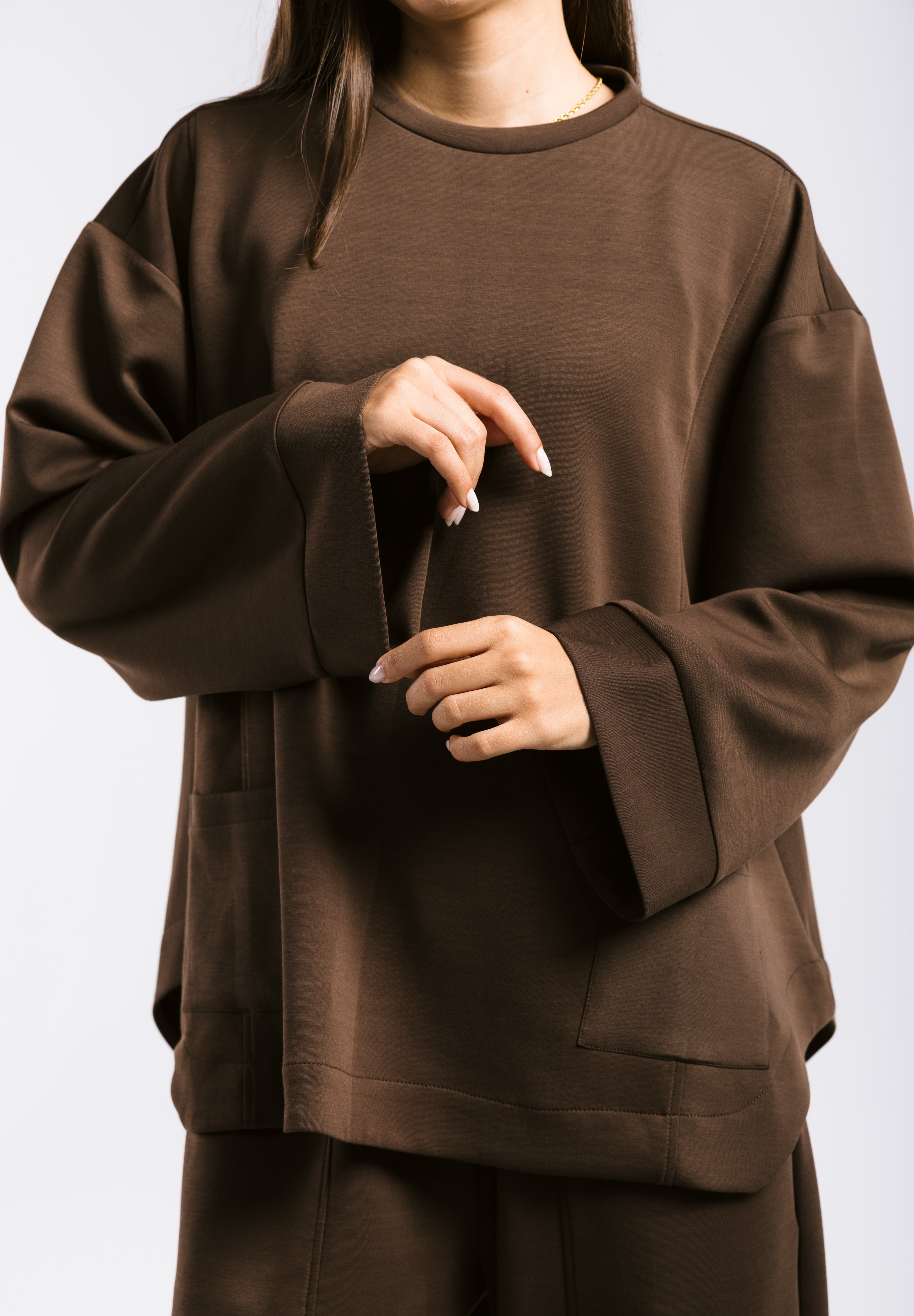 Mist Oysho Set Brown - AB ESSENTIALS