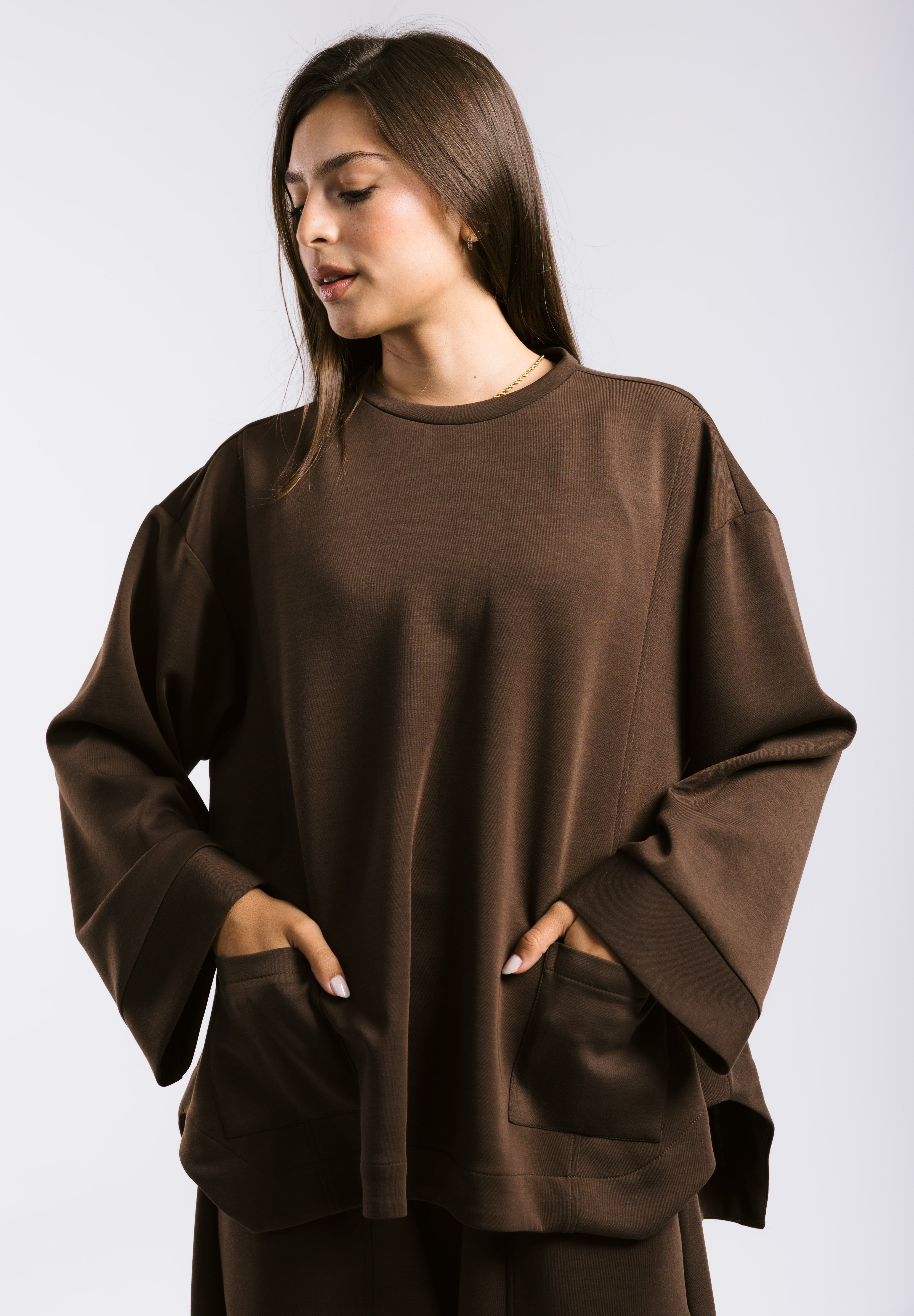 Mist Oysho Set Brown - AB ESSENTIALS