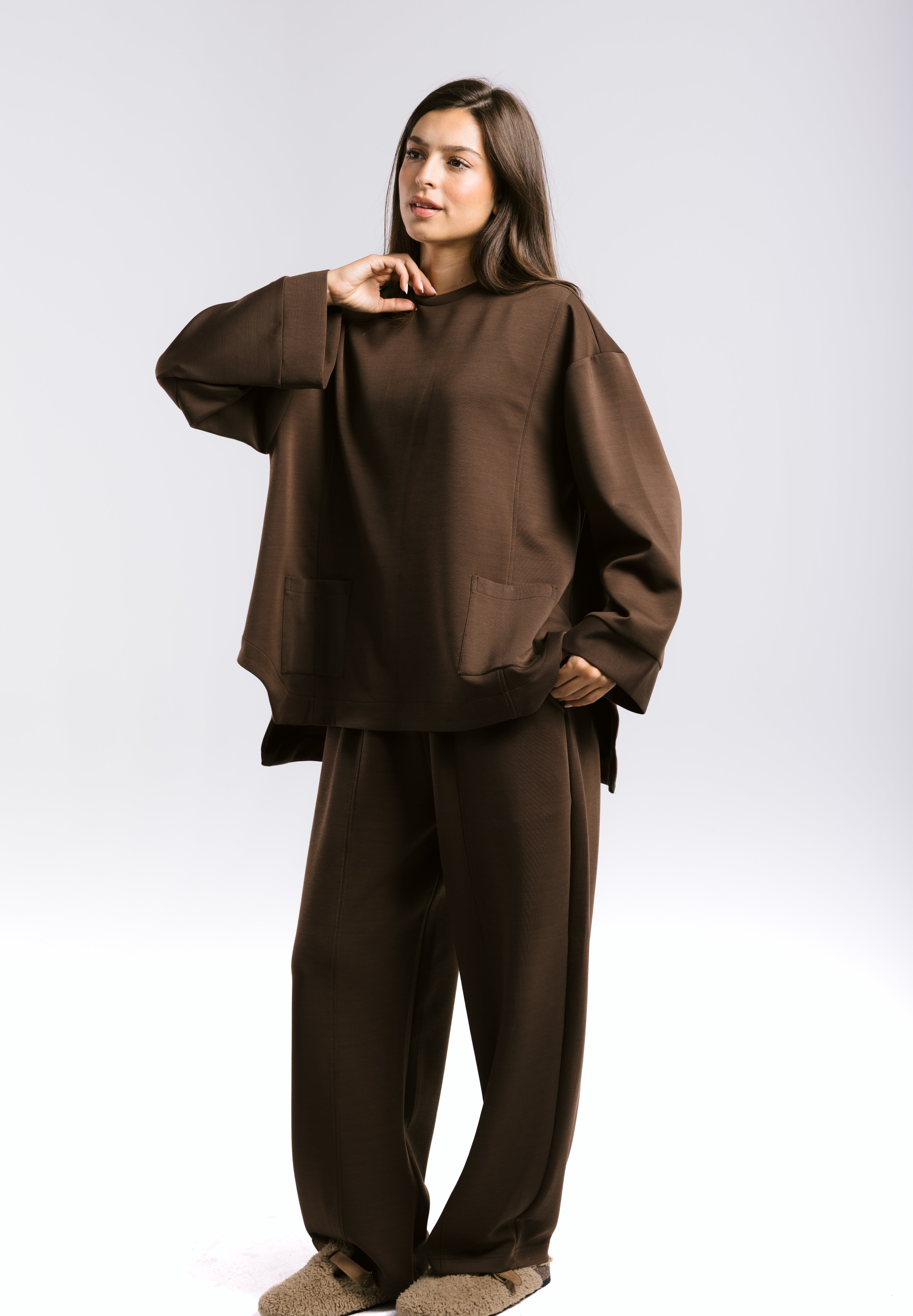 Mist Oysho Set Brown - AB ESSENTIALS