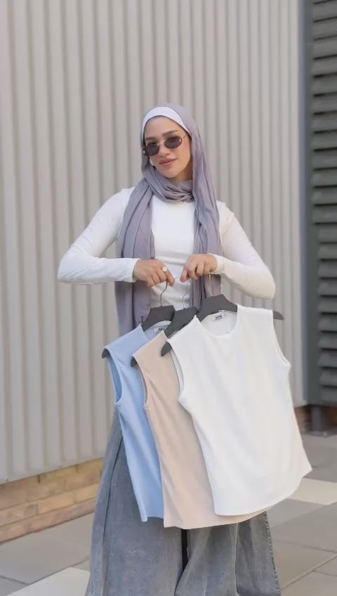 Airy Top Baby Blue