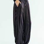 Satin Glow Pants Black - AB ESSENTIALS