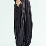 Satin Glow Pants Black - AB ESSENTIALS