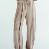 Satin Glow Pants Gold - AB ESSENTIALS