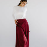 Seashell Skirt Burgundy - AB ESSENTIALS