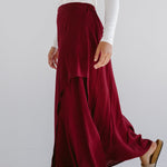 Seashell Skirt Burgundy - AB ESSENTIALS