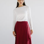 Seashell Skirt Burgundy - AB ESSENTIALS