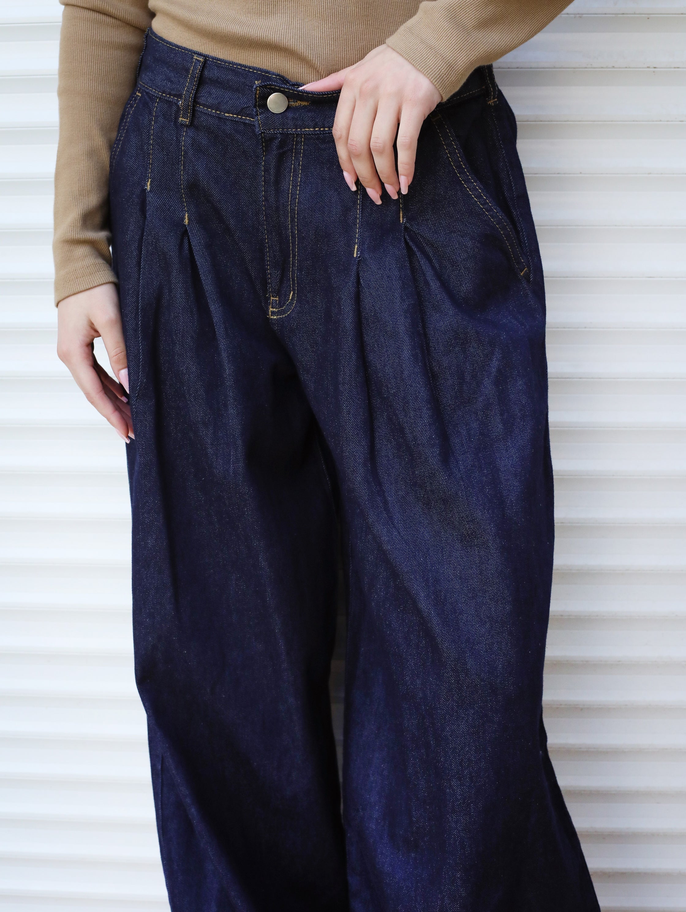 So In Denim Pants Dark Blue - AB ESSENTIALS