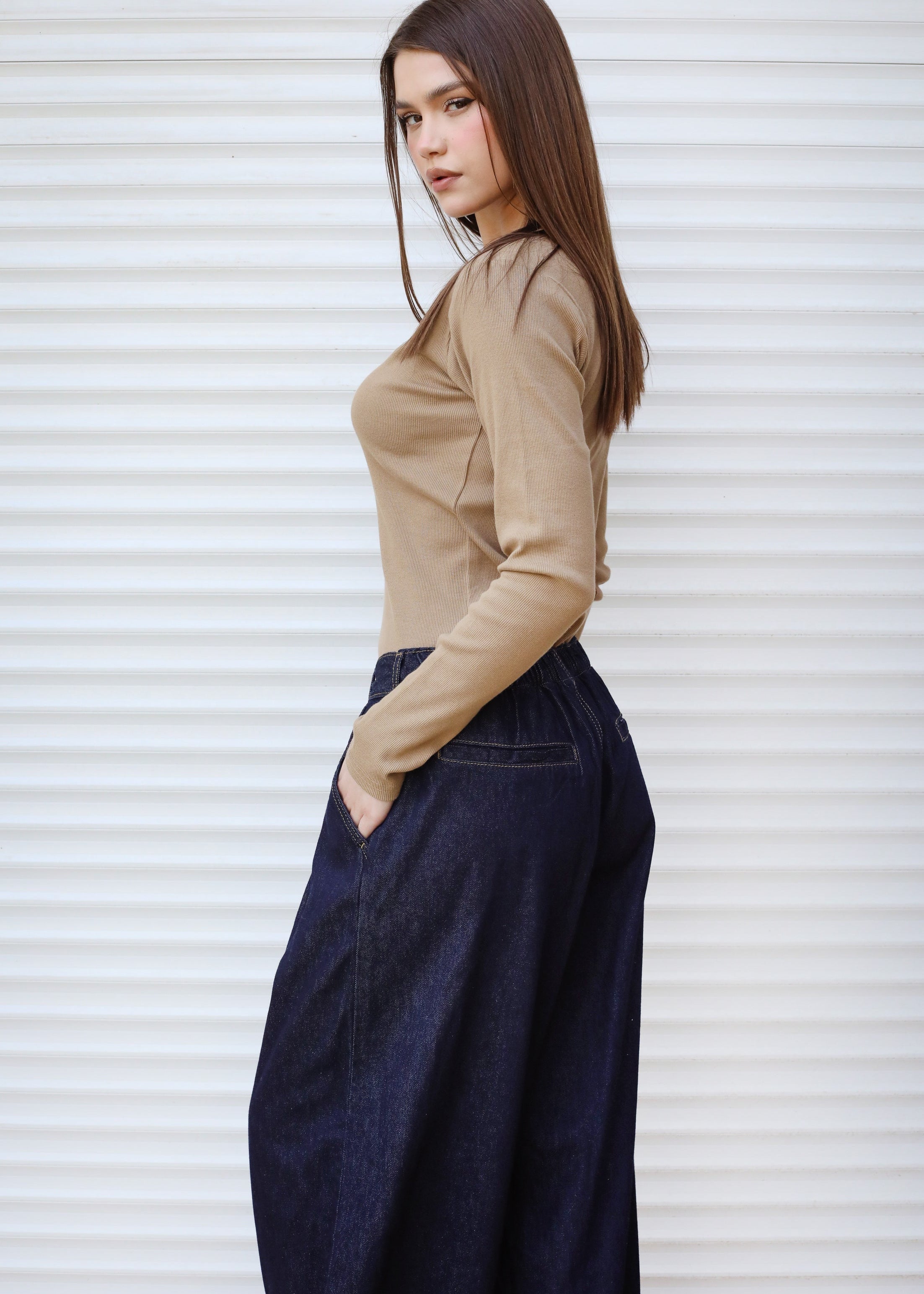 So In Denim Pants Dark Blue - AB ESSENTIALS