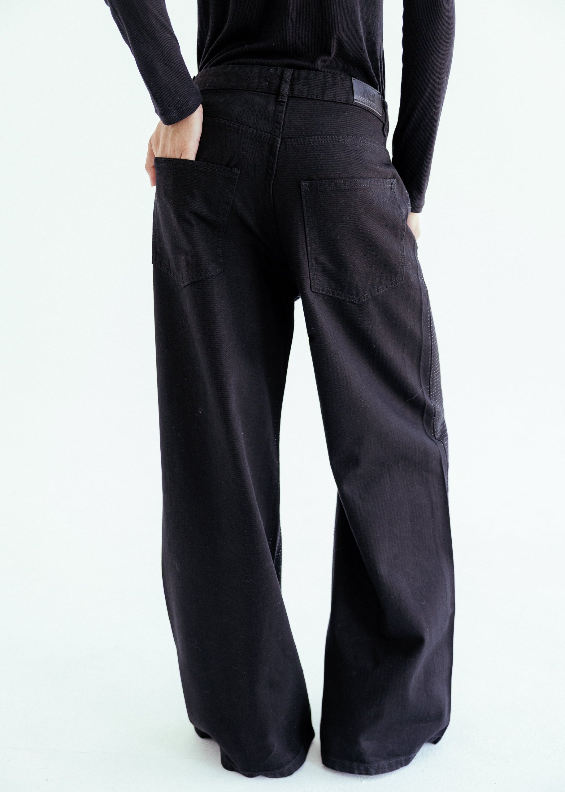 Sparkle black denim - AB ESSENTIALS