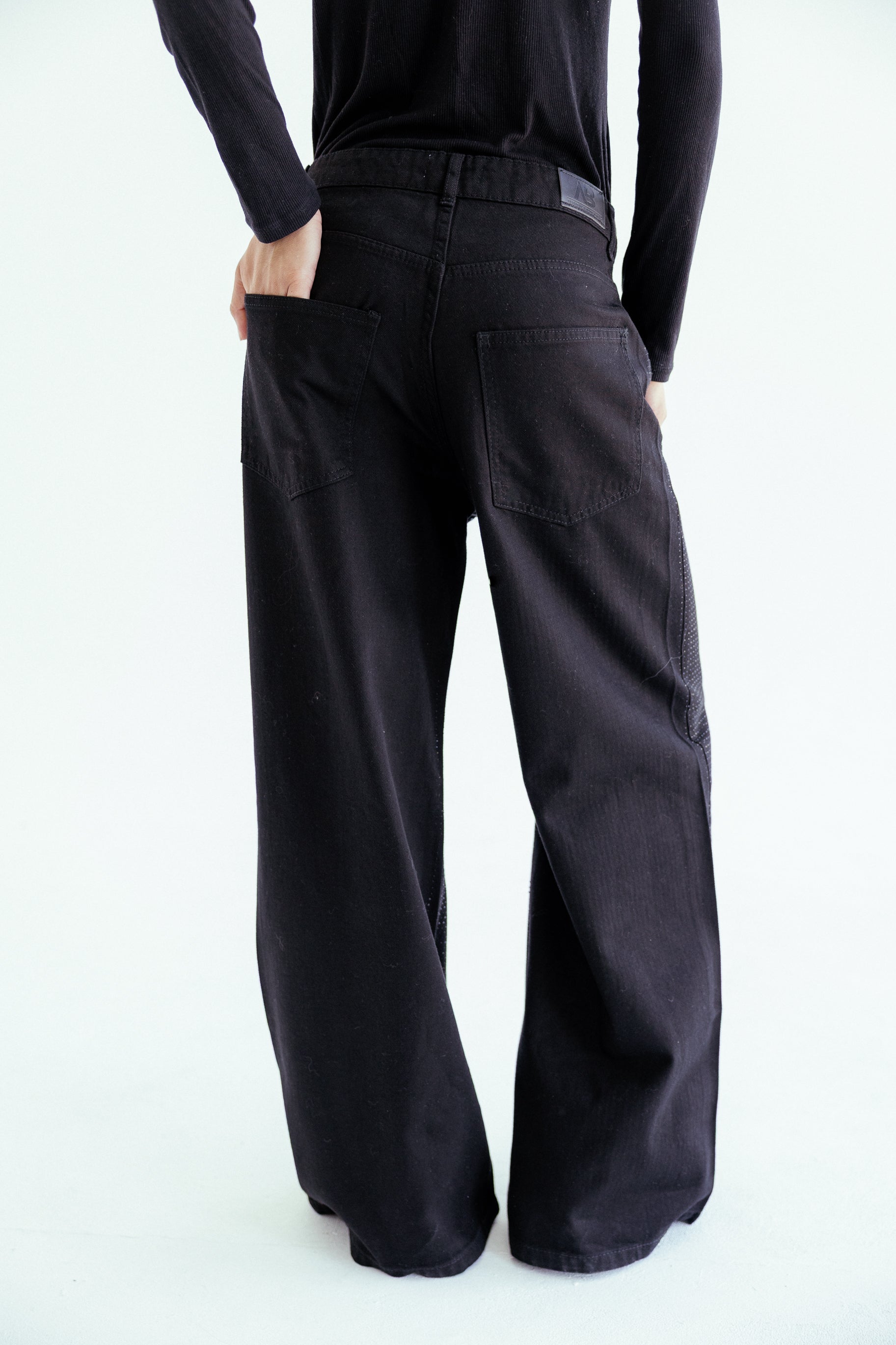 Sparkle black denim - AB ESSENTIALS