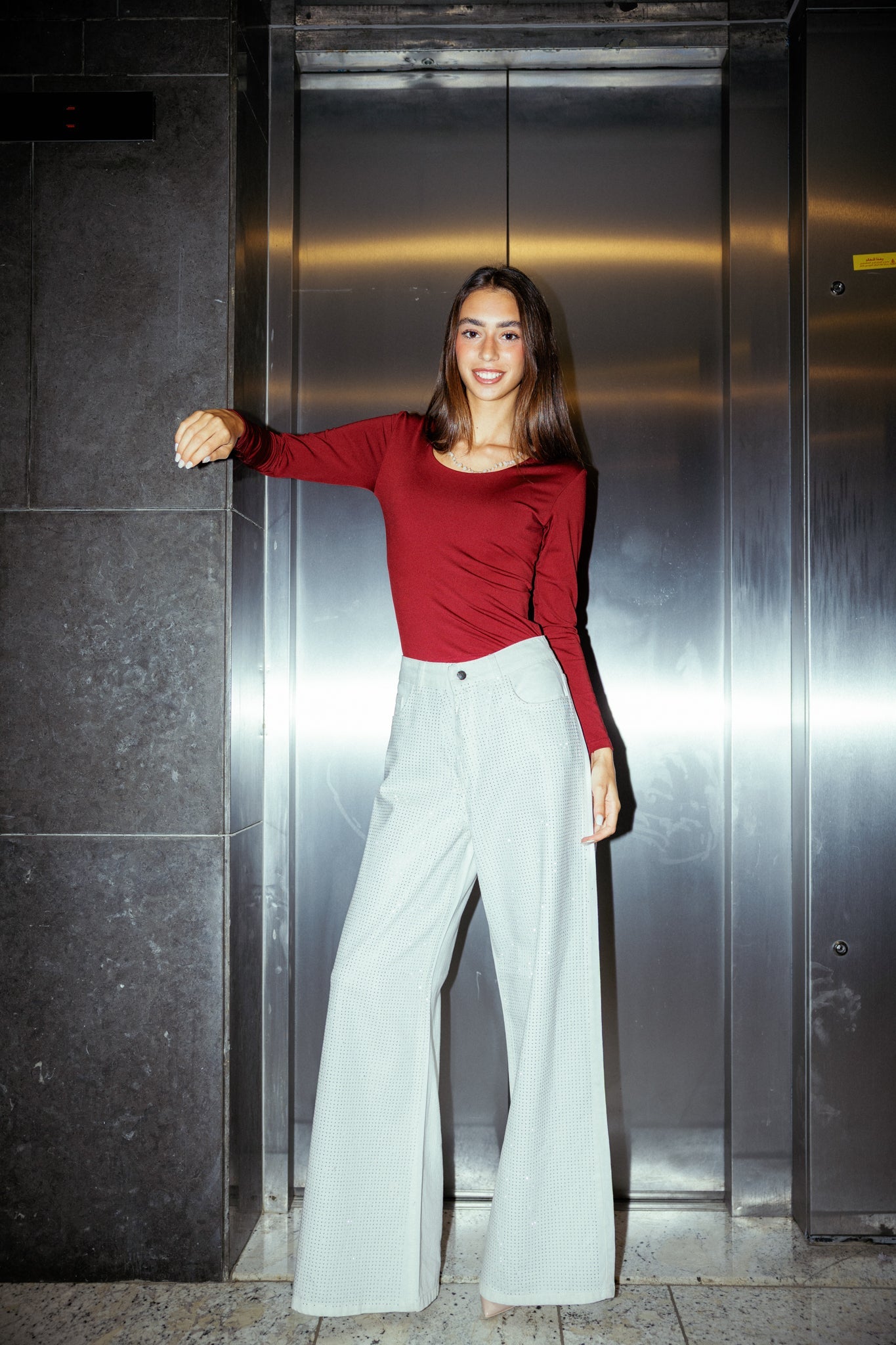 Sparkle white denim - AB ESSENTIALS