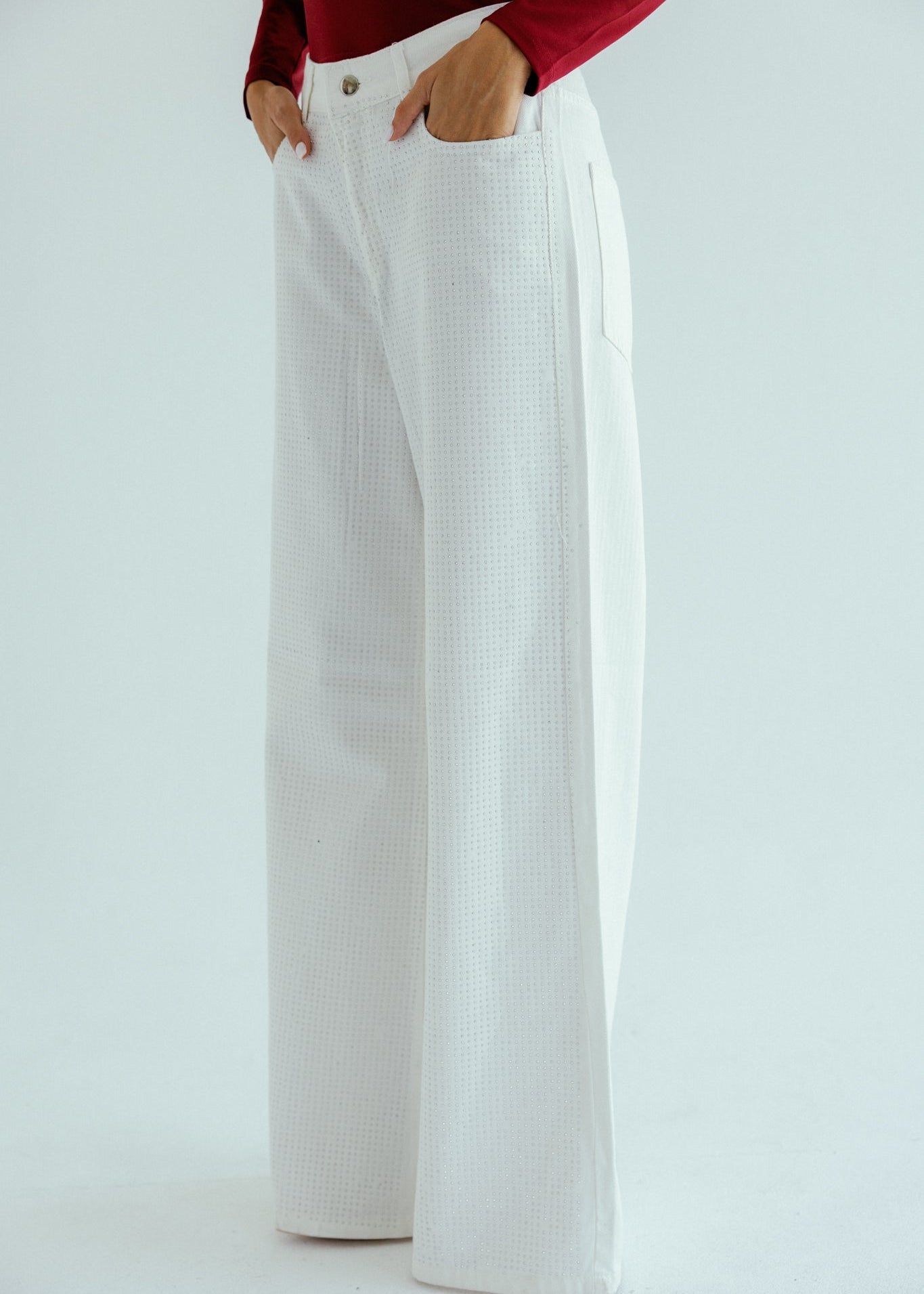Sparkle white denim - AB ESSENTIALS
