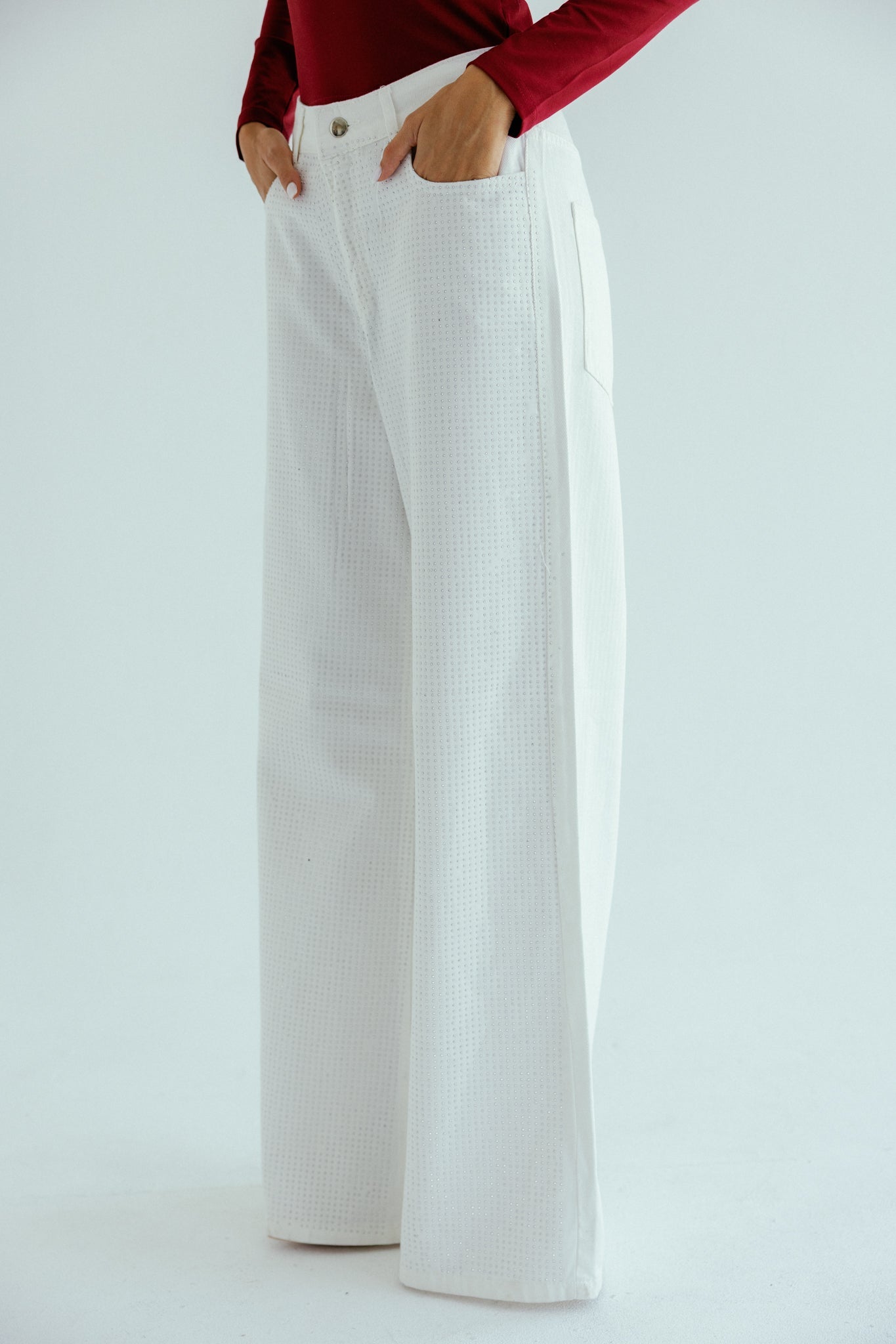 Sparkle white denim - AB ESSENTIALS