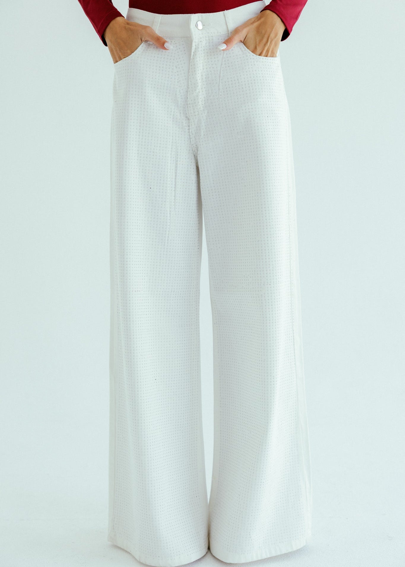 Sparkle white denim - AB ESSENTIALS