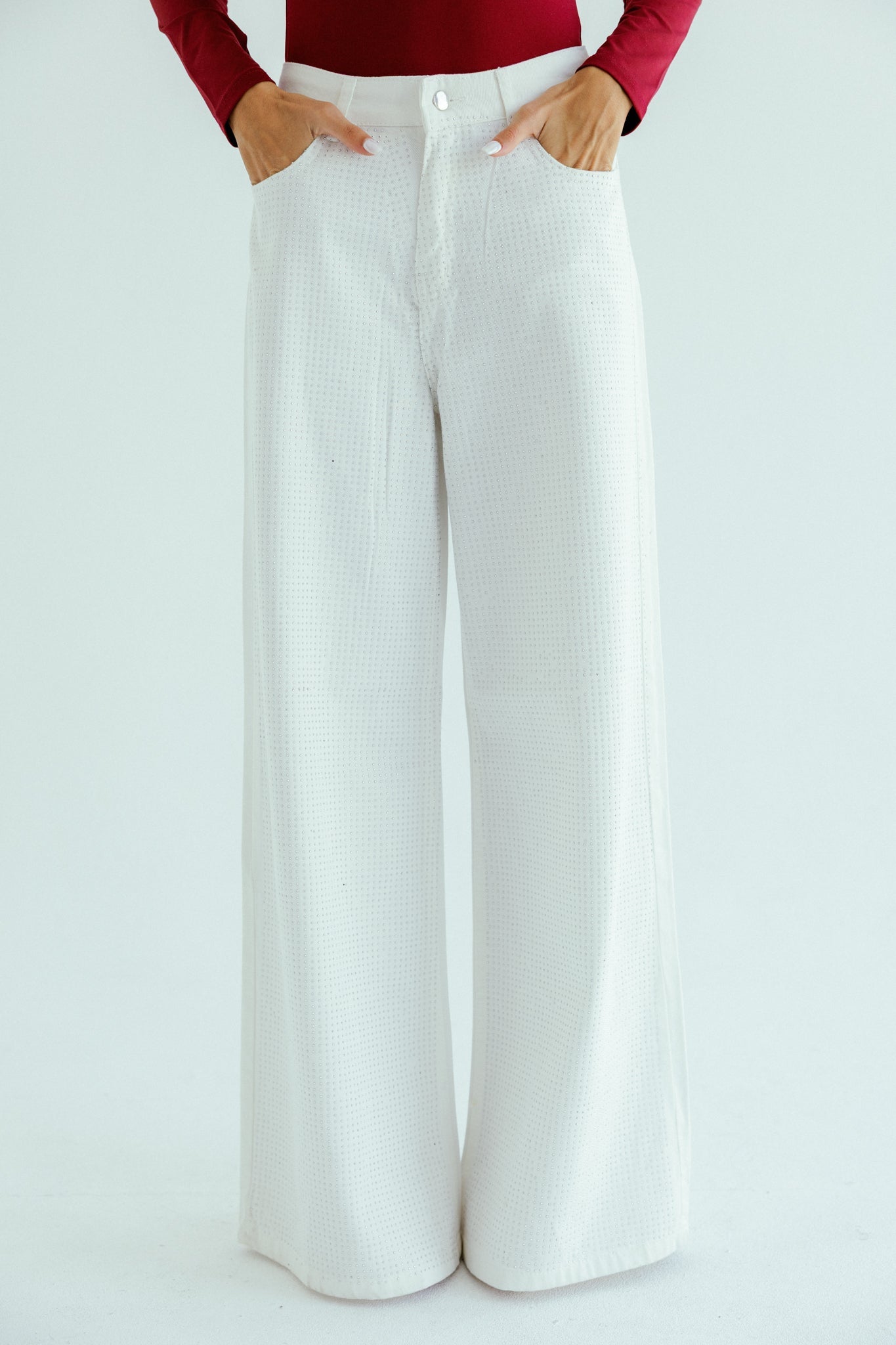 Sparkle white denim - AB ESSENTIALS