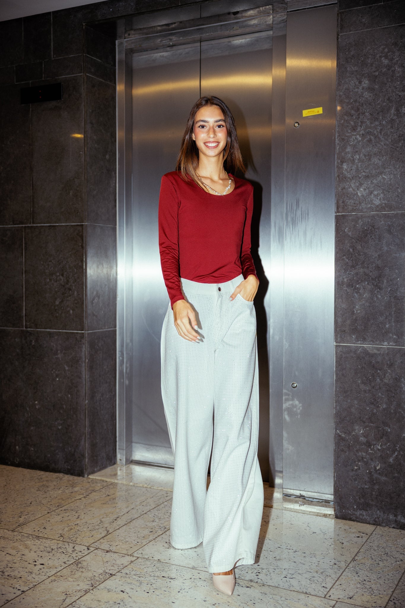 Sparkle white denim - AB ESSENTIALS