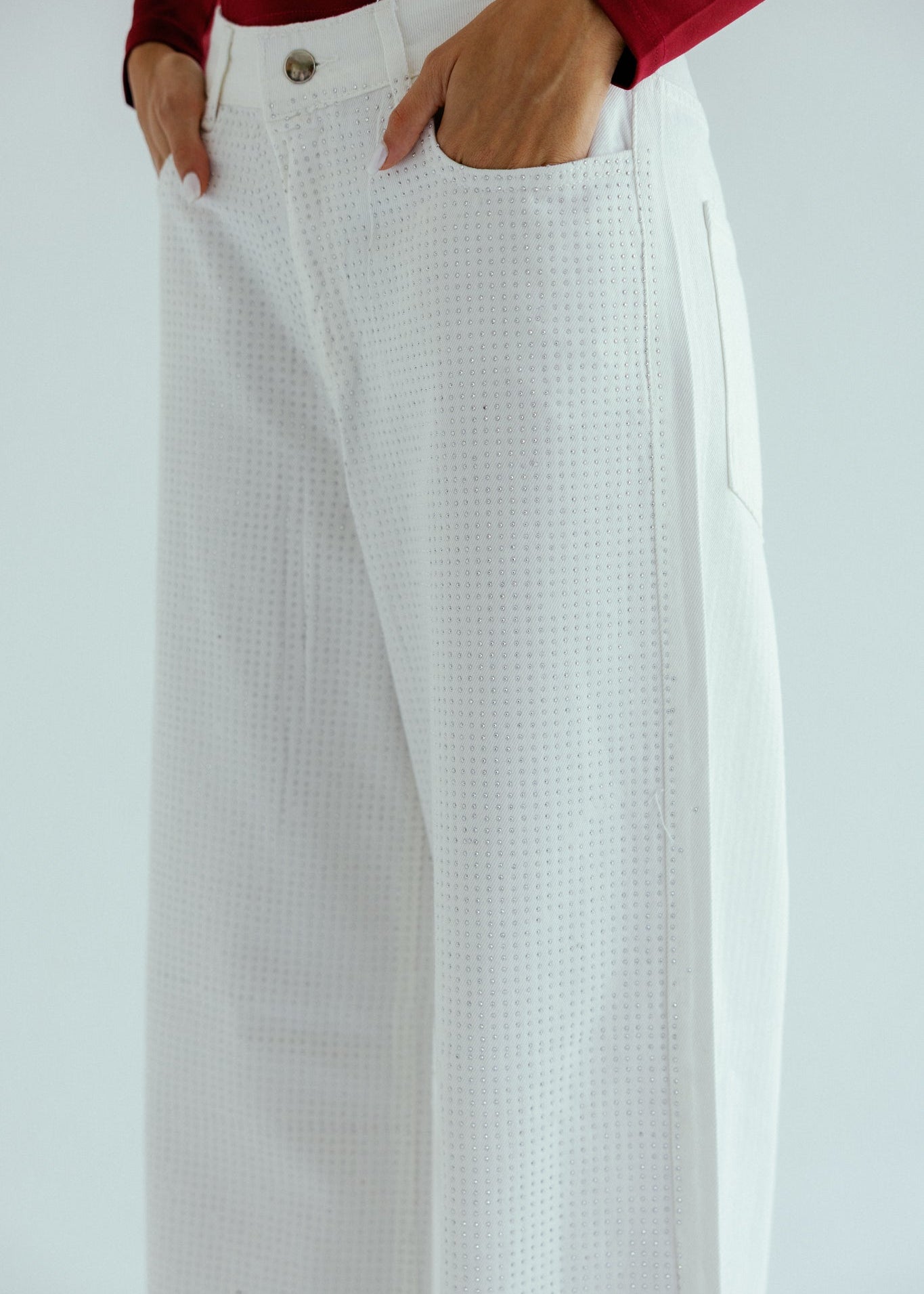 Sparkle white denim - AB ESSENTIALS