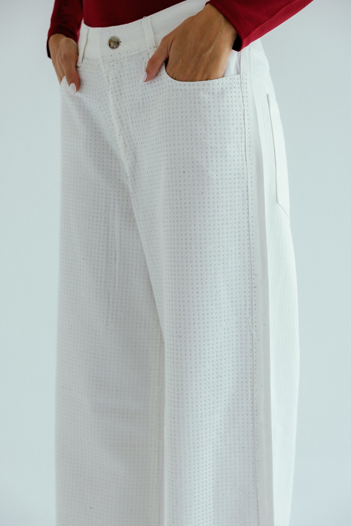 Sparkle white denim - AB ESSENTIALS