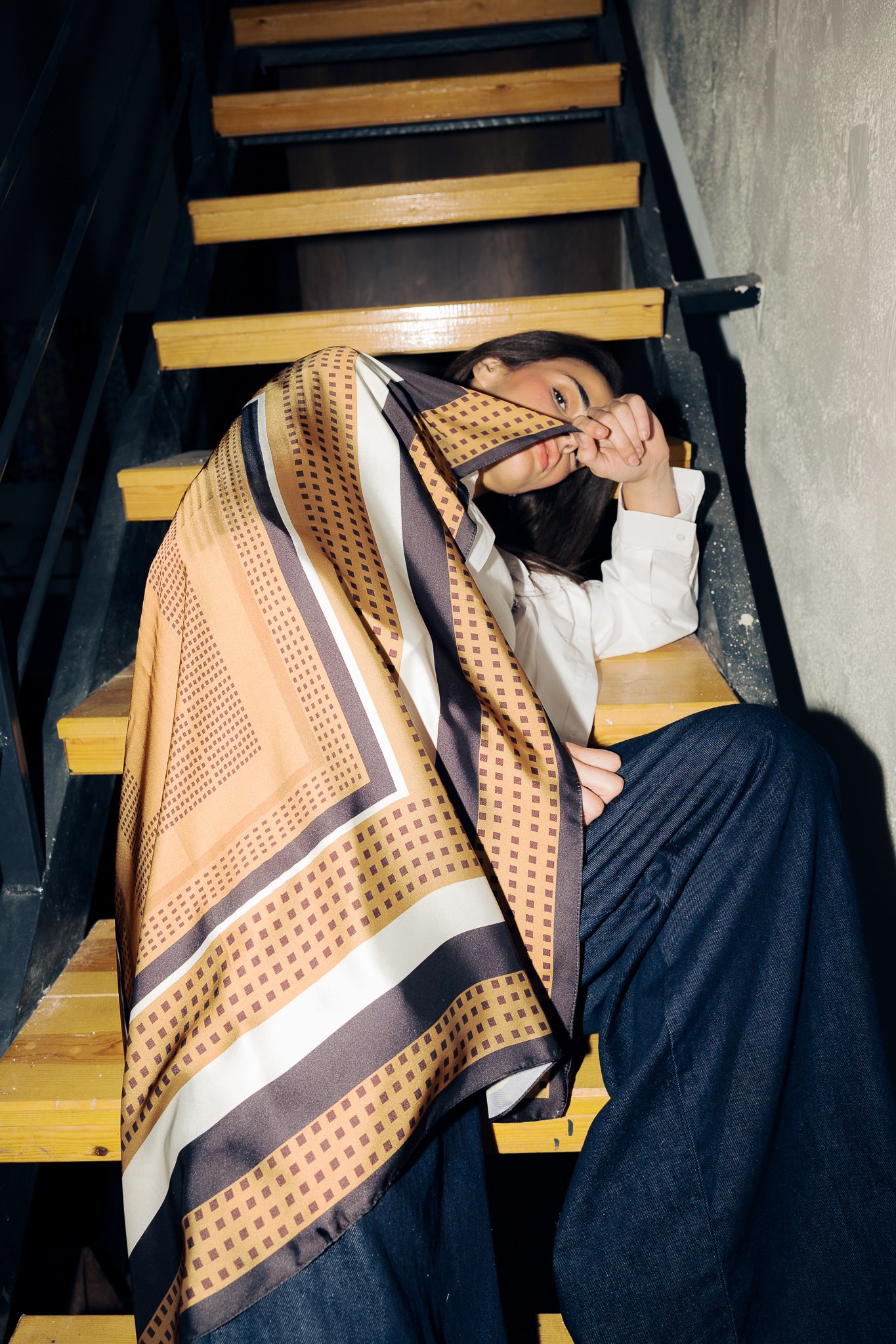 Square Silk Scarf 3 - AB ESSENTIALS