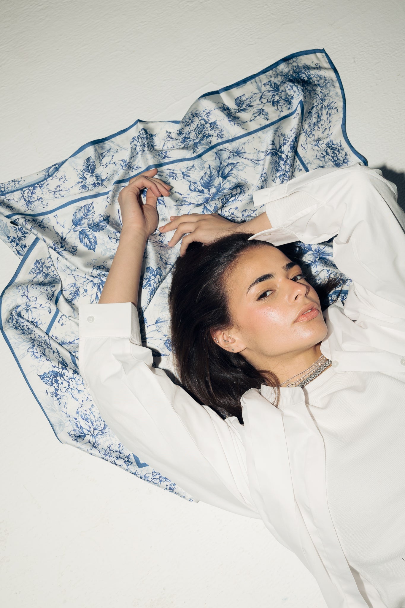 Square Silk Scarf 4 - AB ESSENTIALS
