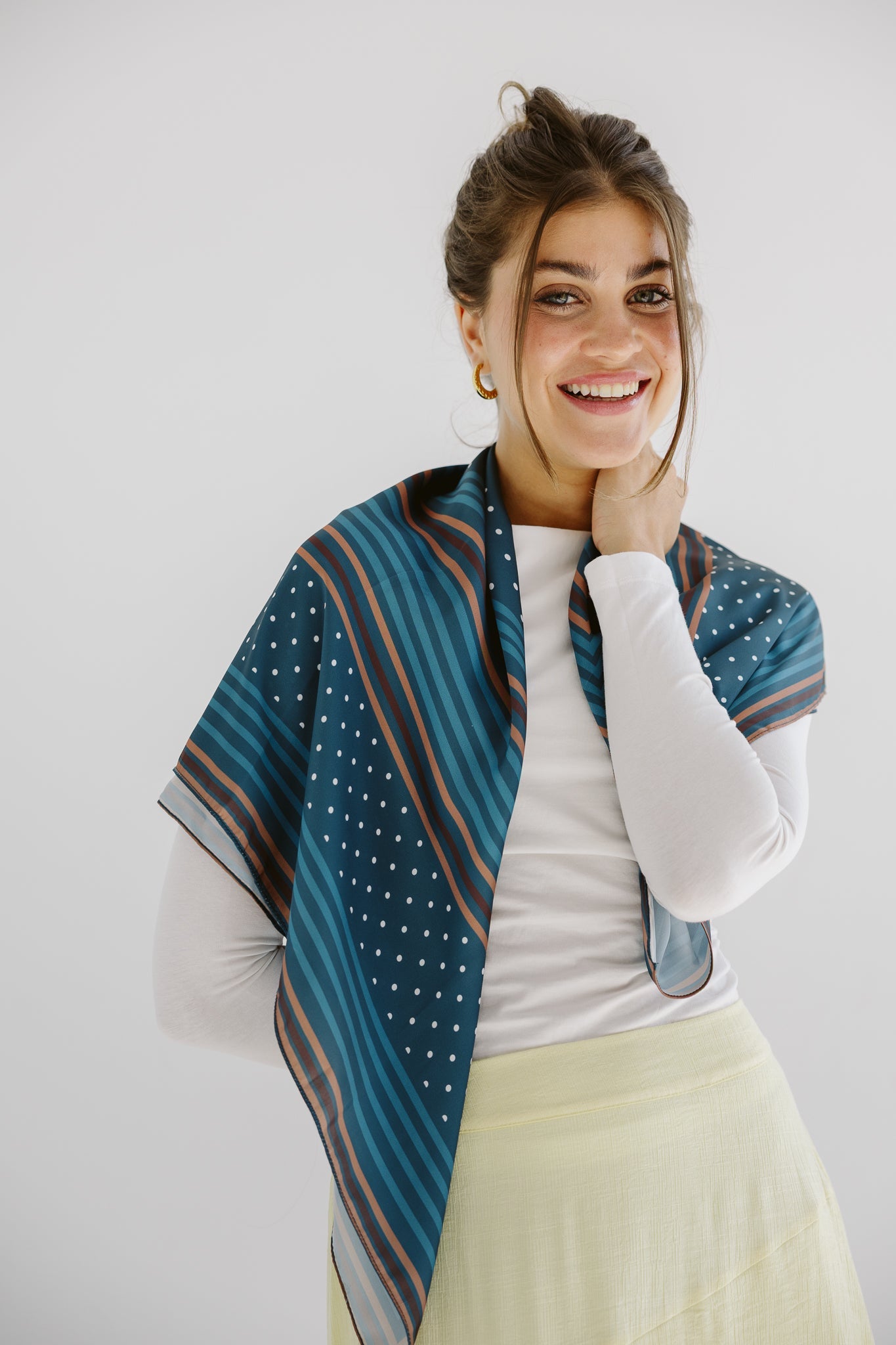 Square Silk Scarf 5 - AB ESSENTIALS