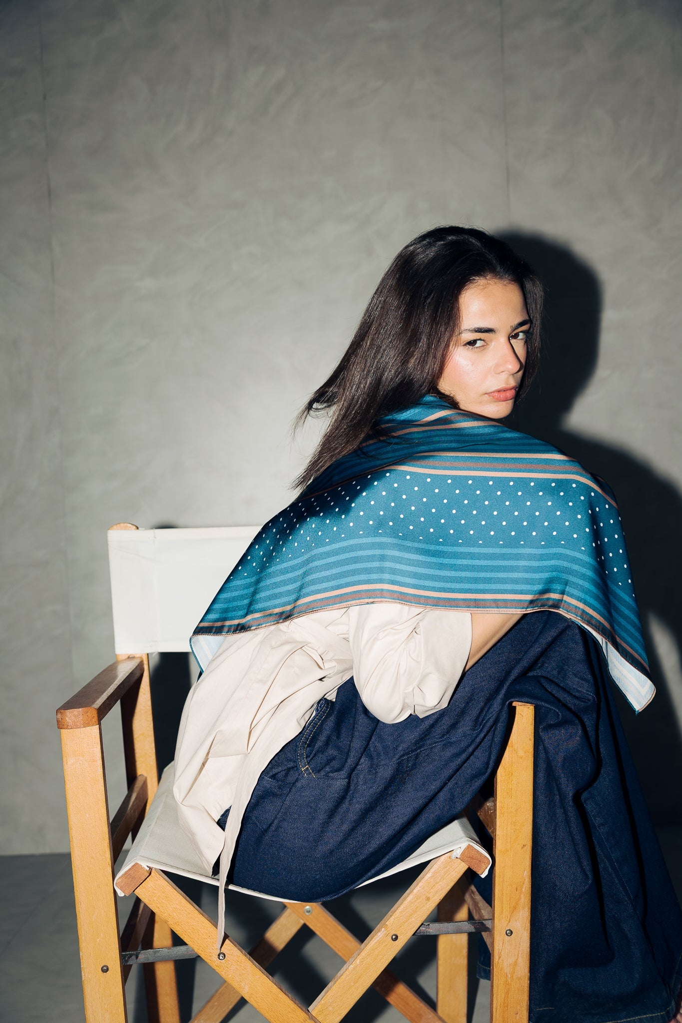 Square Silk Scarf 5 - AB ESSENTIALS
