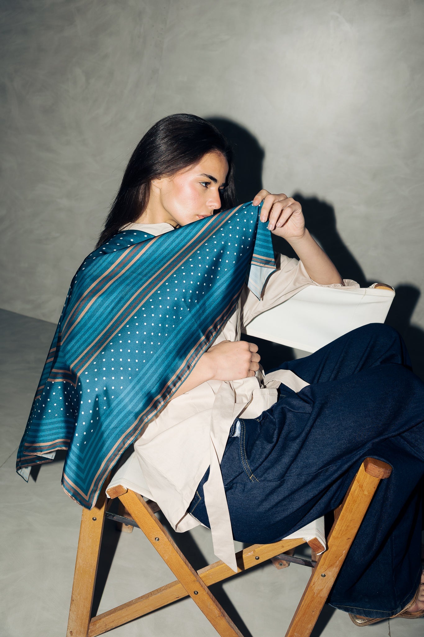 Square Silk Scarf 5 - AB ESSENTIALS