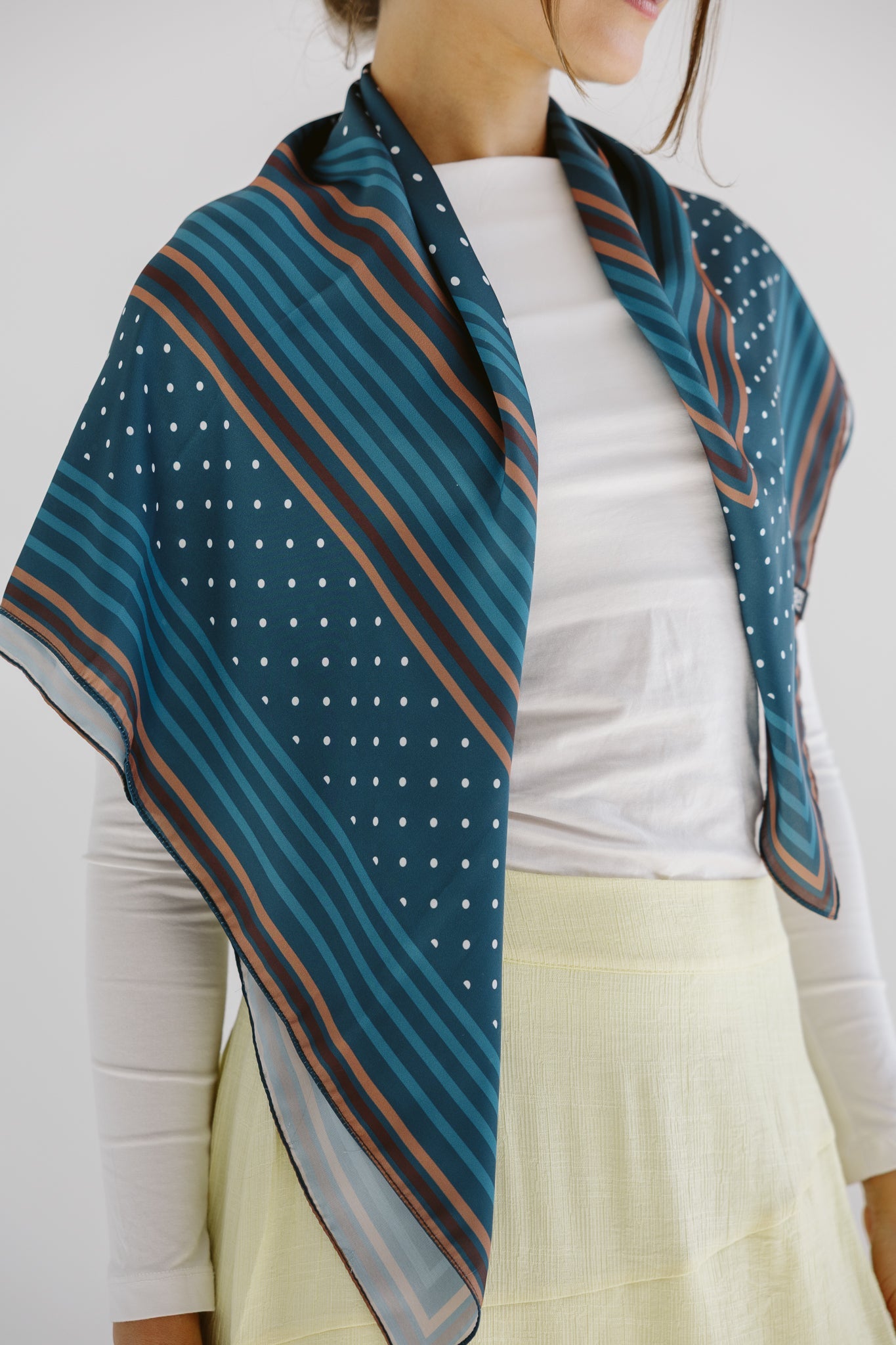 Square Silk Scarf 5 - AB ESSENTIALS