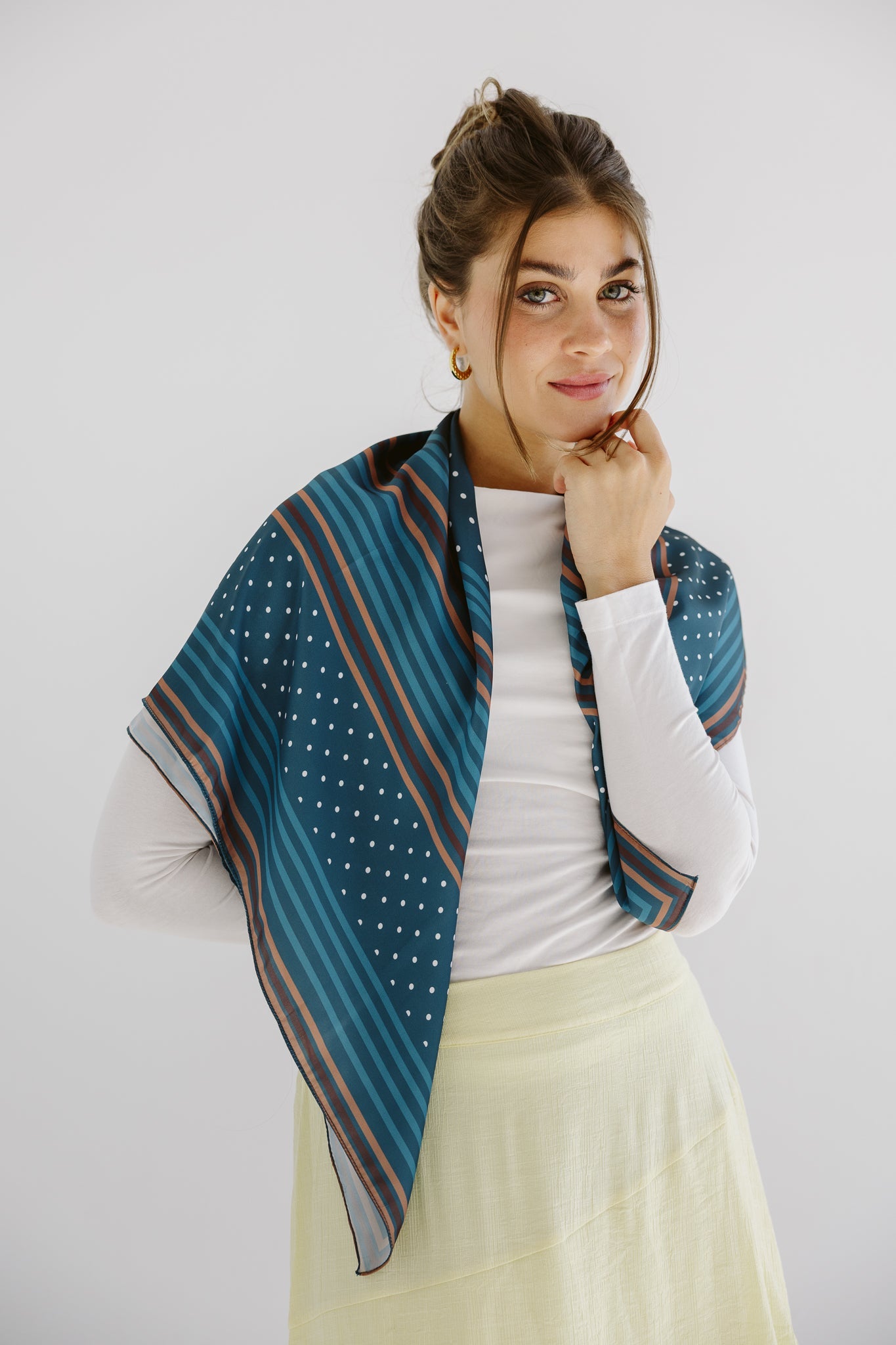 Square Silk Scarf 5 - AB ESSENTIALS