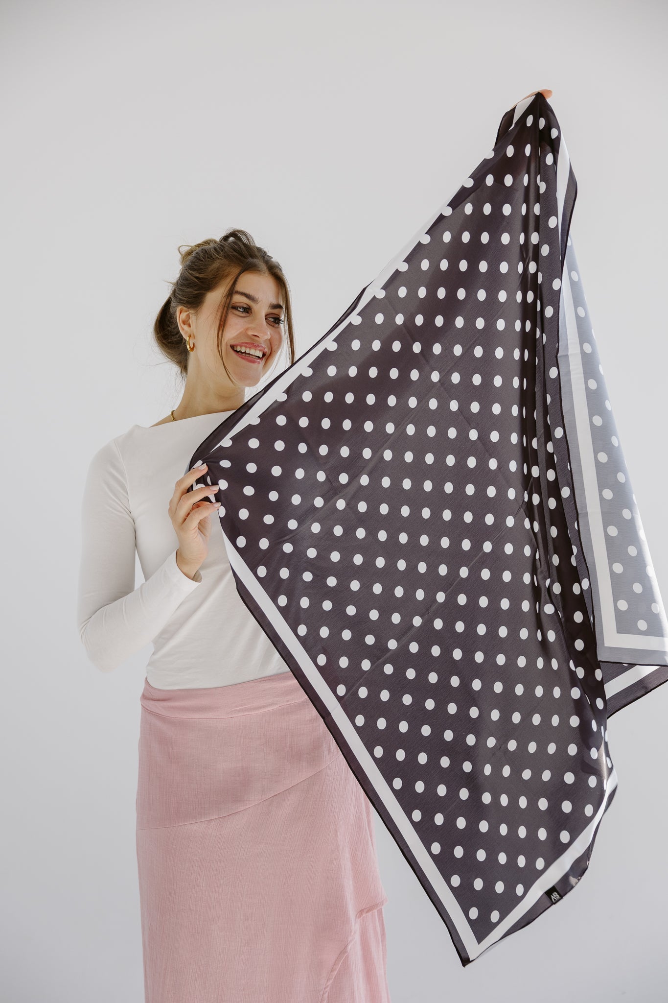 Square Silk Scarf 8 - AB ESSENTIALS