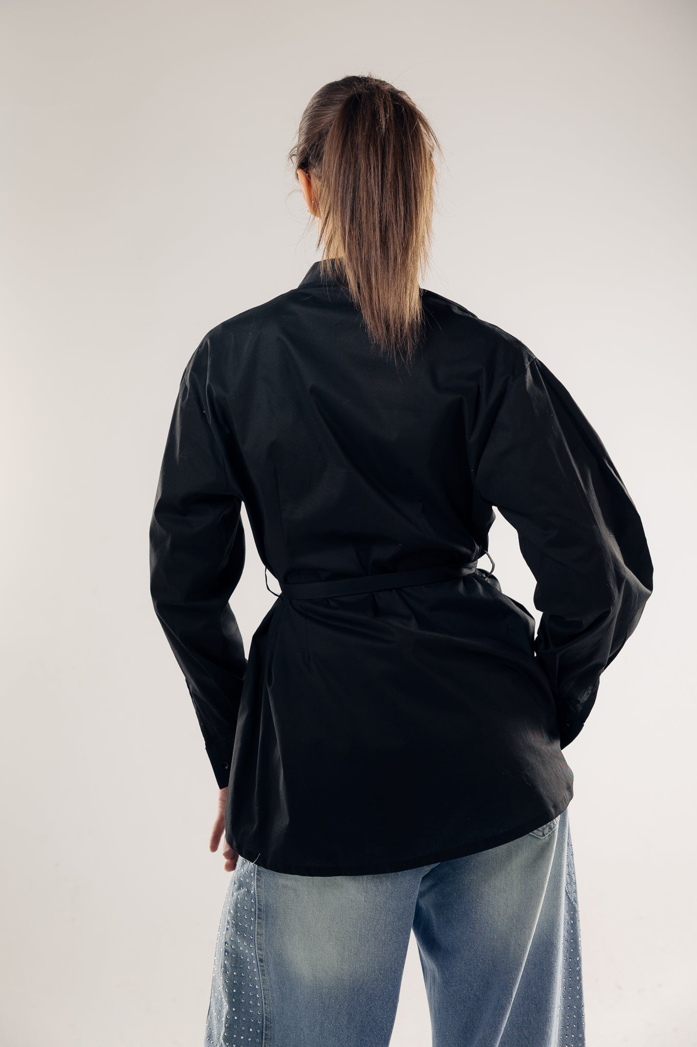 Star Girl Shirt Black - AB ESSENTIALS