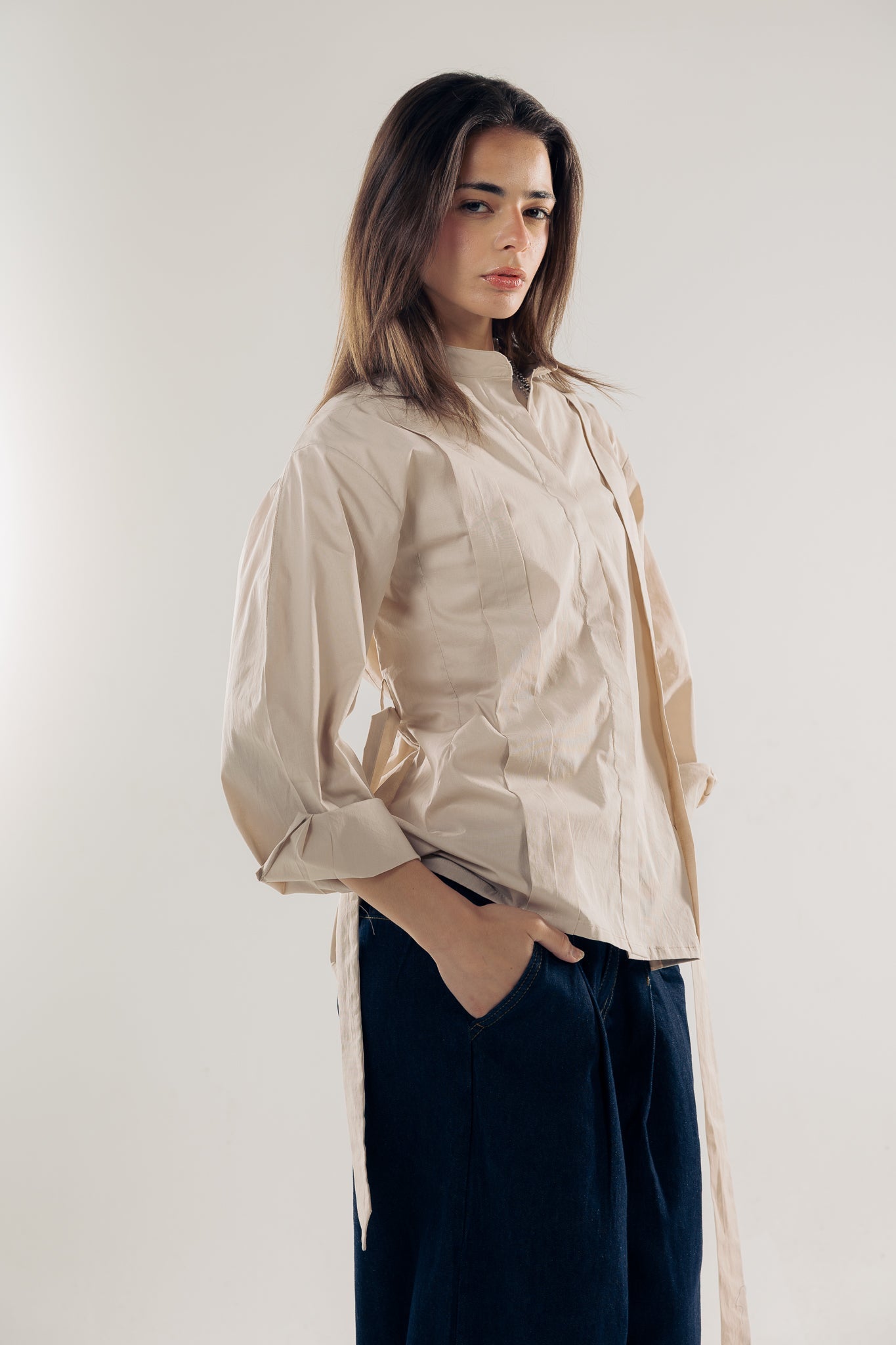 Star Girl Shirt Latte - AB ESSENTIALS