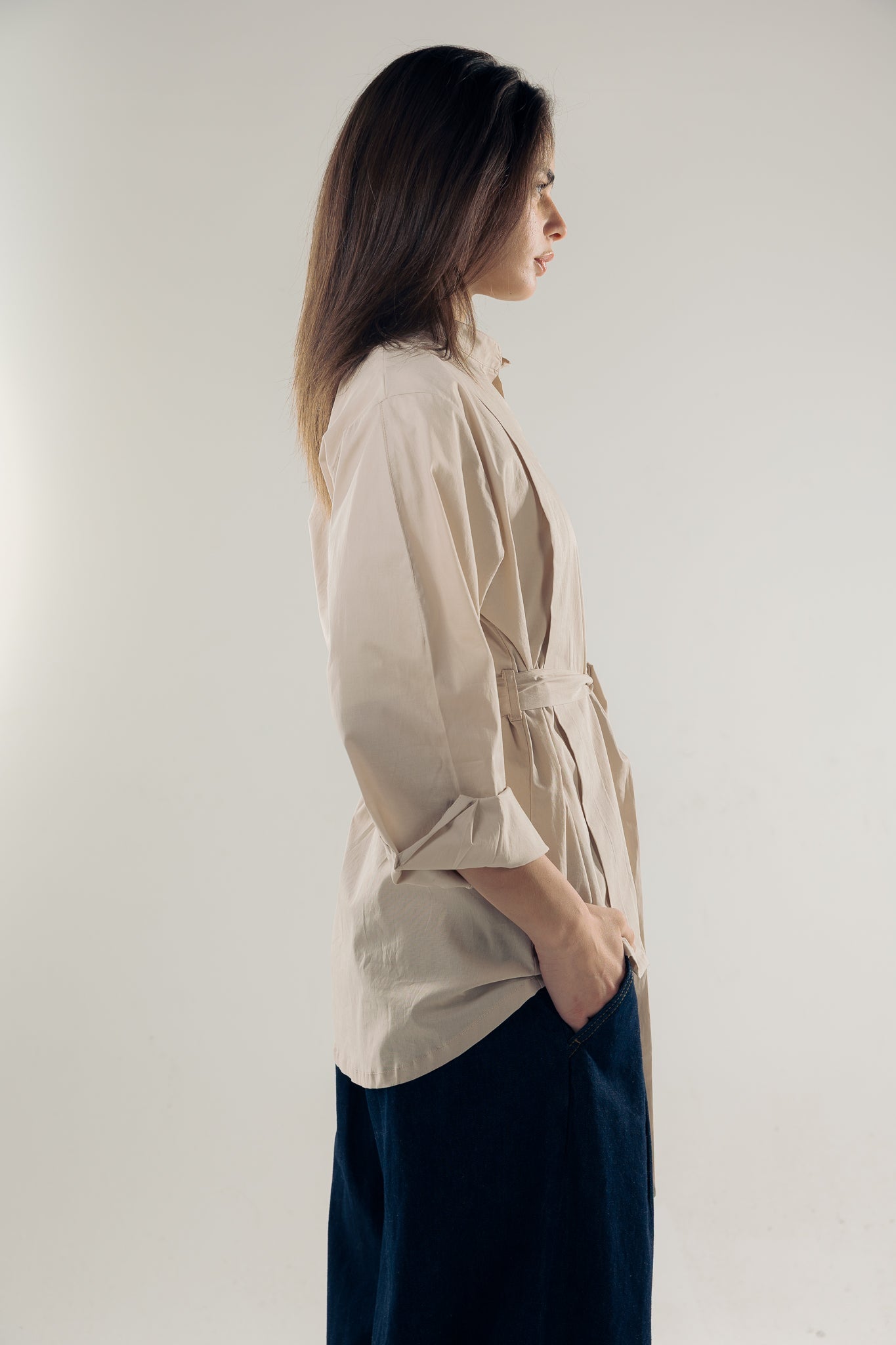 Star Girl Shirt Latte - AB ESSENTIALS