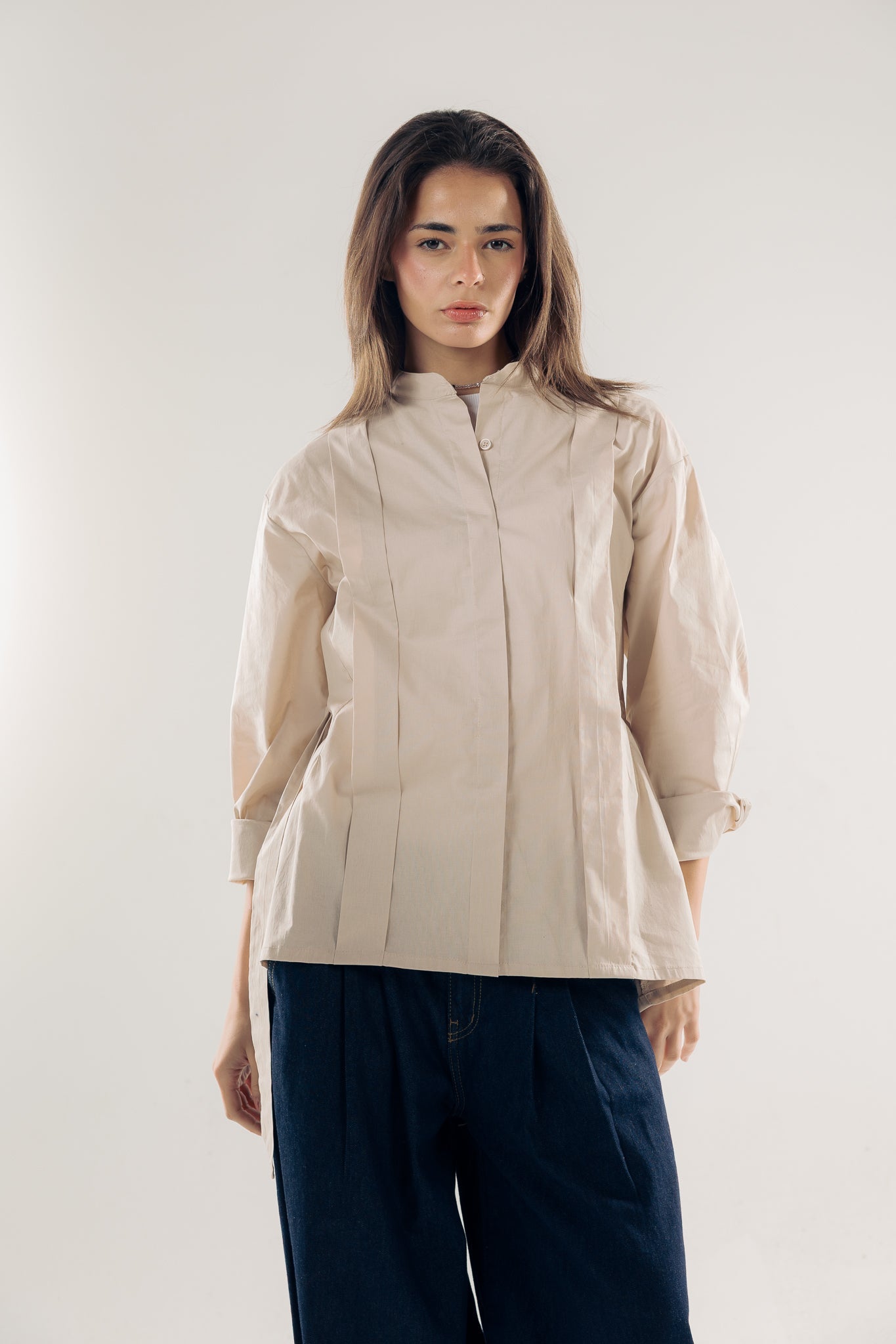 Star Girl Shirt Latte - AB ESSENTIALS