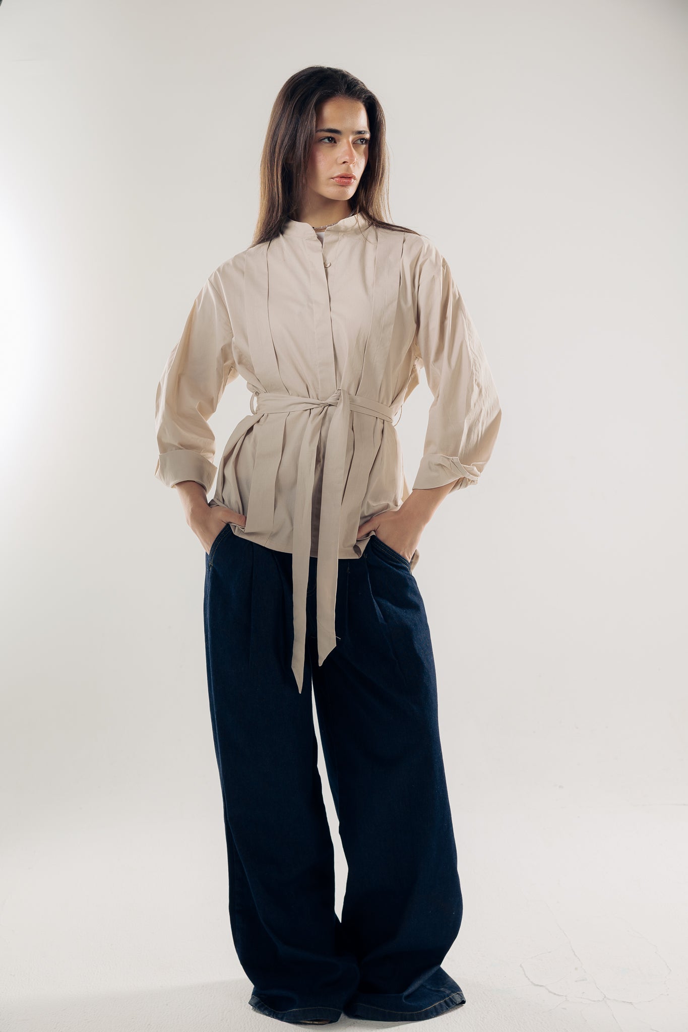 Star Girl Shirt Latte - AB ESSENTIALS
