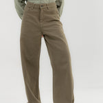 Straight Leg Jeans Olive - AB ESSENTIALS