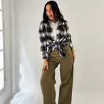 Straight Leg Jeans Olive - AB ESSENTIALS