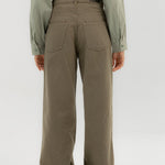 Straight Leg Jeans Olive - AB ESSENTIALS