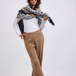 Stripped Knit Pants Beige - AB ESSENTIALS