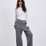 Stripped Knit Pants Grey - AB ESSENTIALS