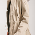 The Icon Gabardine Jacket Beige - AB ESSENTIALS