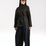 The Icon Gabardine Jacket Black - AB ESSENTIALS