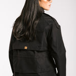 The Icon Gabardine Jacket Black - AB ESSENTIALS
