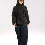 The Icon Gabardine Jacket Black - AB ESSENTIALS