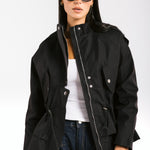 The Icon Gabardine Jacket Black - AB ESSENTIALS